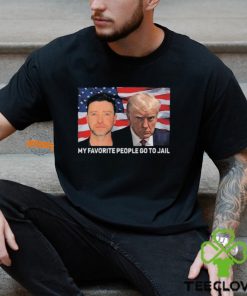 My Favorite People Go To Jail Justin Timberlake And Donald Trump Mugshot T Shirt