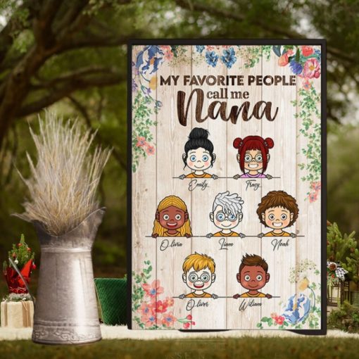 My Favorite People   Personalized Vertical Poster