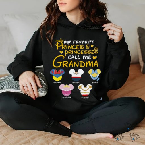 My Favorite Princes & Princesses Call Me Grandma Personalized Shirt