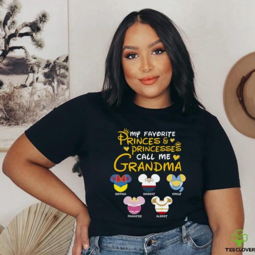 My Favorite Princes & Princesses Call Me Grandma Personalized Shirt