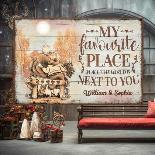 My Favourite Place   Personalized Horizontal Poster