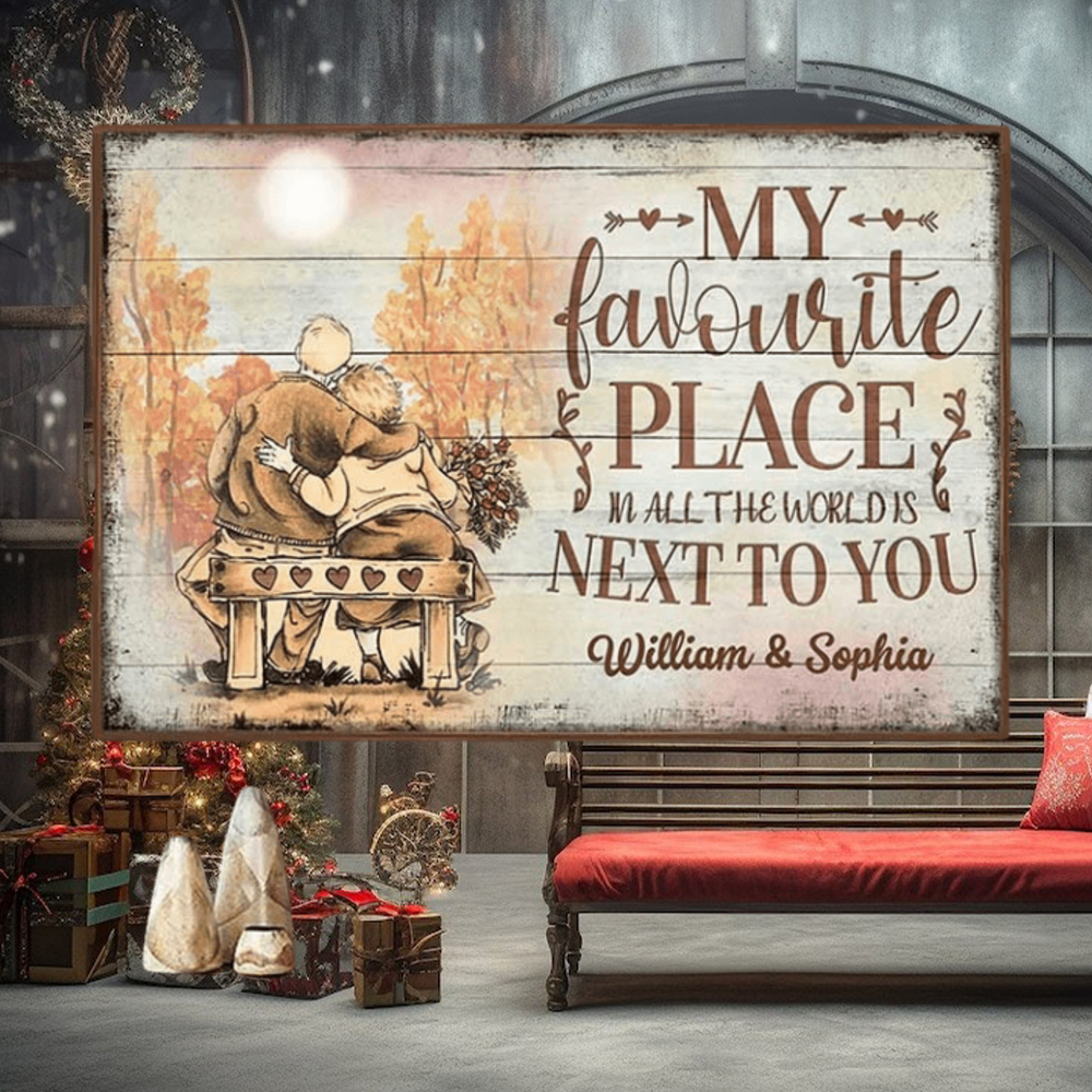 My Favourite Place Personalized Horizontal Poster My Favourite Place Personalized Horizontal Poster