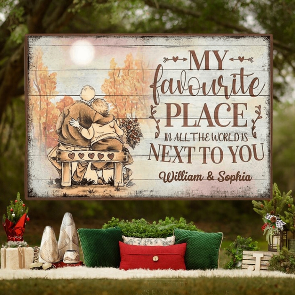 My Favourite Place Personalized Horizontal Poster My Favourite Place Personalized Horizontal Poster