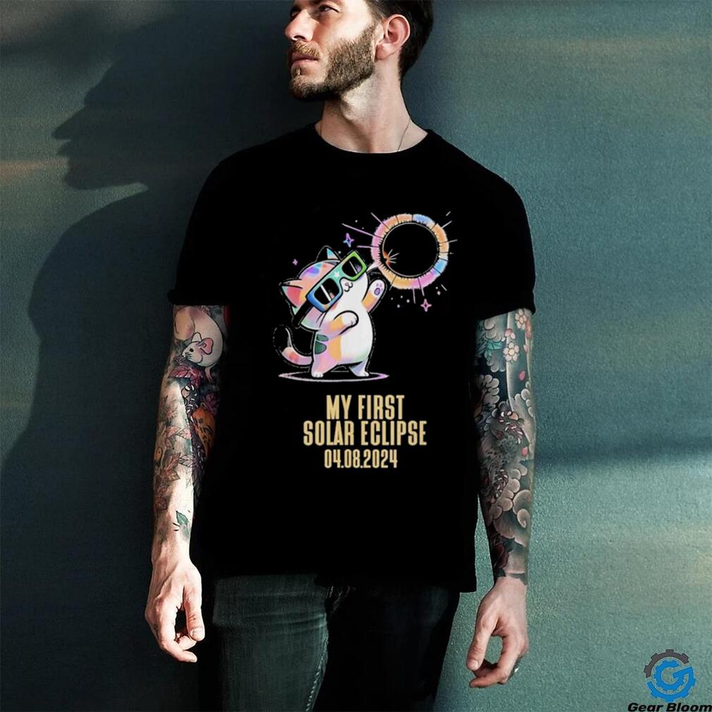 My First Solar Eclipse Totality April 8, 2024 Kawaii Cat Shirt My First Solar Eclipse Totality April 8, 2024 Kawaii Cat Shirt