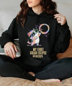 My First Solar Eclipse Totality April 8, 2024 Kawaii Cat Shirt