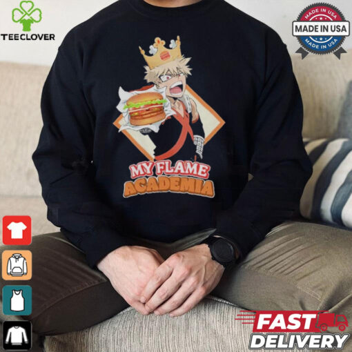 My Flame Academia Bakugo Burger King Shirt