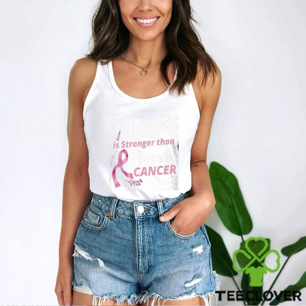 My God Is Stronger Than Breast Cancer For Breast Cancer Awareness Month, work events, or to show support. Classic T Shirt My God Is Stronger Than Breast Cancer For Breast Cancer Awareness Month, work events, or to show support. Classic T Shirt