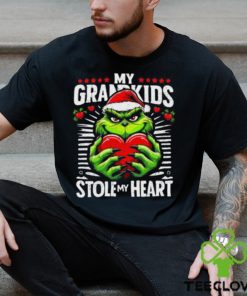 My Grandkids Stole My Heart Funny Christmas Vintage Shirt