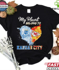 My Heart Belong To Kansas City Chiefs X Kansas City Royals Shirt 2 My Heart Belong To Kansas City Chiefs X Kansas City Royals Shirt
