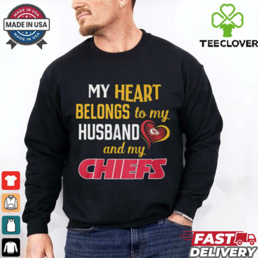 My Heart Belongs To My Husband And My Chieft Shirt