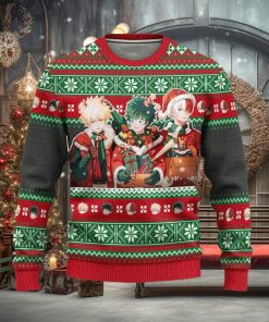 My Hero Academia Anime Xmas Ugly Christmas Sweater Gift For Men Women