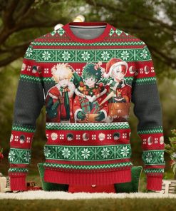 My Hero Academia Anime Xmas Ugly Christmas Sweater Gift For Men Women