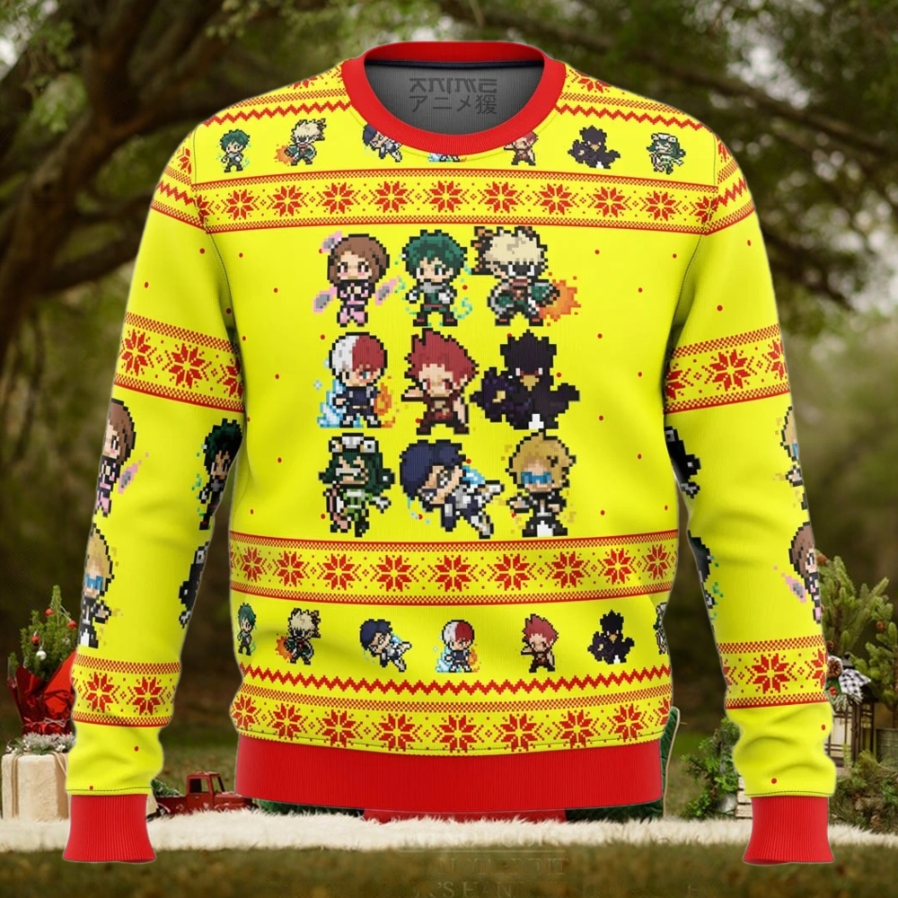 My Hero Academia Boku No Students Ugly Christmas Sweater My Hero Academia Boku No Students Ugly Christmas Sweater
