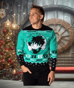 My Hero Academia Men’s Plus Ultra Deku Izuku Midoriya Ugly Sweater