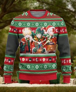 My Hero Academia Ugly Christmas Sweater, Anime Xmas Gift, Custom Ugly Christmas Sweater