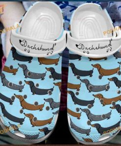 My Love Dachshund Blue Crocs