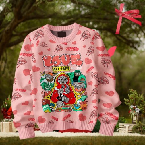 My Love Is In All Caps For You MF DOOM Valentine Sweater