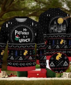 My Patronus Is A Grinch Christmas Naughty Xmas Sweater
