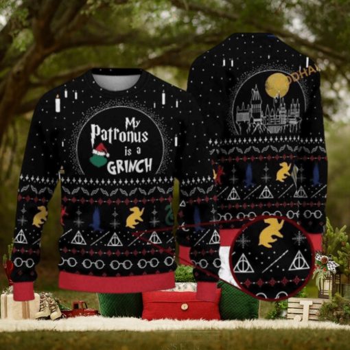 My Patronus Is A Grinch Christmas Naughty Xmas Sweater