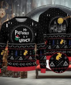 My Patronus Is A Grinch Christmas Naughty Xmas Sweater