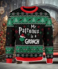 My Patronus Is A Grinch Ugly Christmas Sweater Xmas Gift Men And Women Christmas Sweater