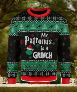 My Patronus Is A Grinch Ugly Christmas Sweater Xmas Gift Men And Women Christmas Sweater