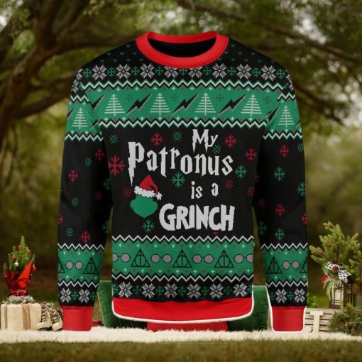 My Patronus Is A Grinch Ugly Christmas Sweater Xmas Gift Men And Women Christmas Sweater