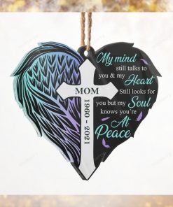 My Soul Knows You’re At Peace   Memorial Gift   Personalized Custom Ornament
