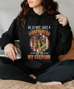 My Stepson Is A Firefighter Proud fires Stepmom Stepdad Gift T shirt