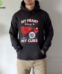 My heart belongs to my chicago cubs T hoodie, sweater, longsleeve, shirt v-neck, t-shirt