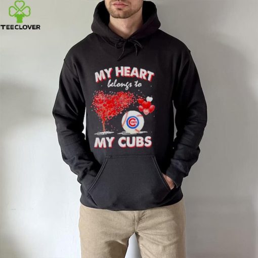 My heart belongs to my chicago cubs T hoodie, sweater, longsleeve, shirt v-neck, t-shirt