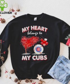 My heart belongs to my chicago cubs T hoodie, sweater, longsleeve, shirt v-neck, t-shirt