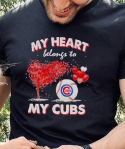 My heart belongs to my chicago cubs T hoodie, sweater, longsleeve, shirt v-neck, t-shirt