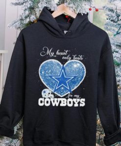 My heart only beats for my Dallas Cowboys glitters heart hoodie, sweater, longsleeve, shirt v-neck, t-shirt