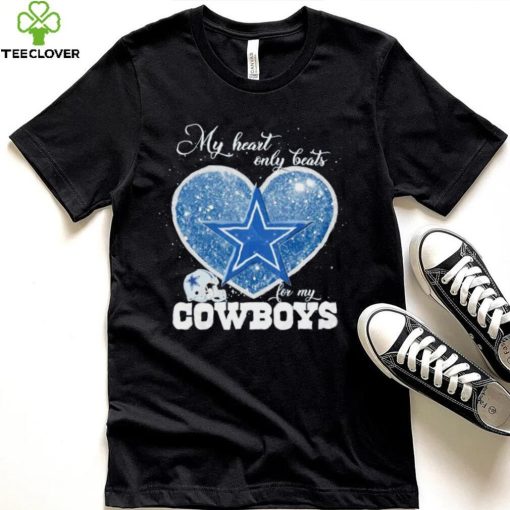 My heart only beats for my Dallas Cowboys glitters heart hoodie, sweater, longsleeve, shirt v-neck, t-shirt