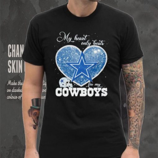 My heart only beats for my Dallas Cowboys glitters heart hoodie, sweater, longsleeve, shirt v-neck, t-shirt