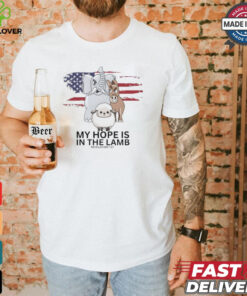 My hope is in the lamb revelation 7 17 sheep donkey and elephant shirt