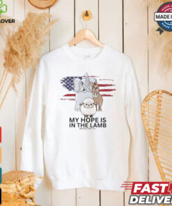 My hope is in the lamb revelation 7 17 sheep donkey and elephant shirt