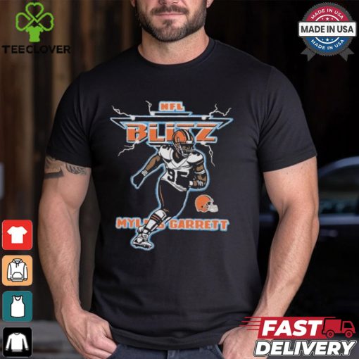 Myles Garrett NFL Blitz Cleveland Browns T Shirts