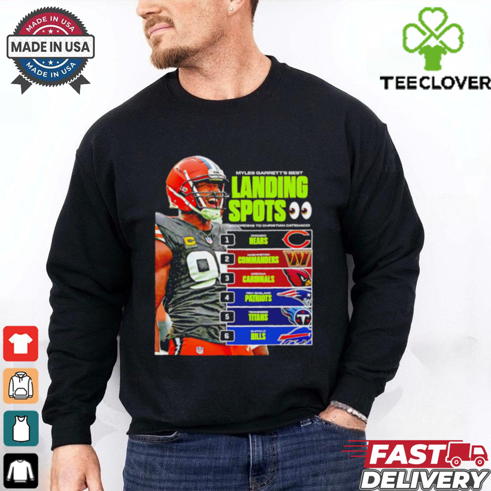 Myles Garrett’s Best Landing Spots NFL shirt Myles Garrett’s Best Landing Spots NFL shirt
