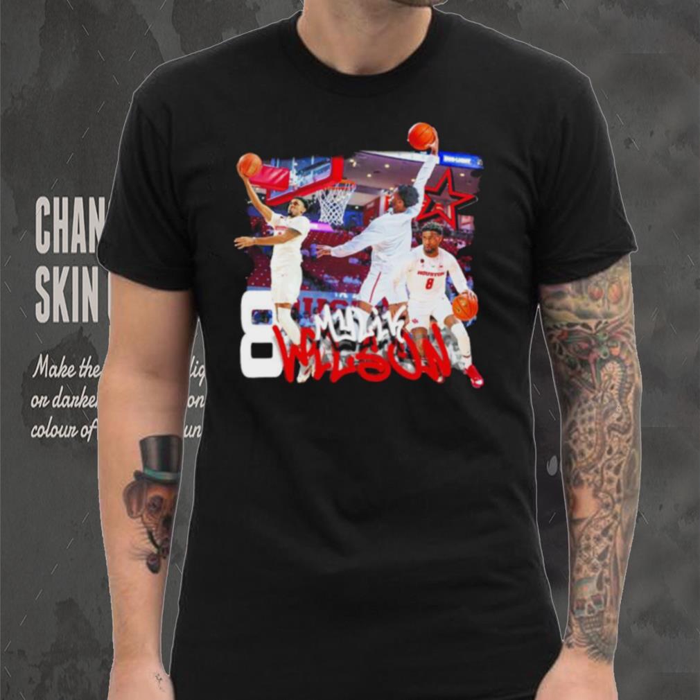 Mylik Wilson 8 Houston Cougars basketball graphic shirt Mylik Wilson 8 Houston Cougars basketball graphic shirt