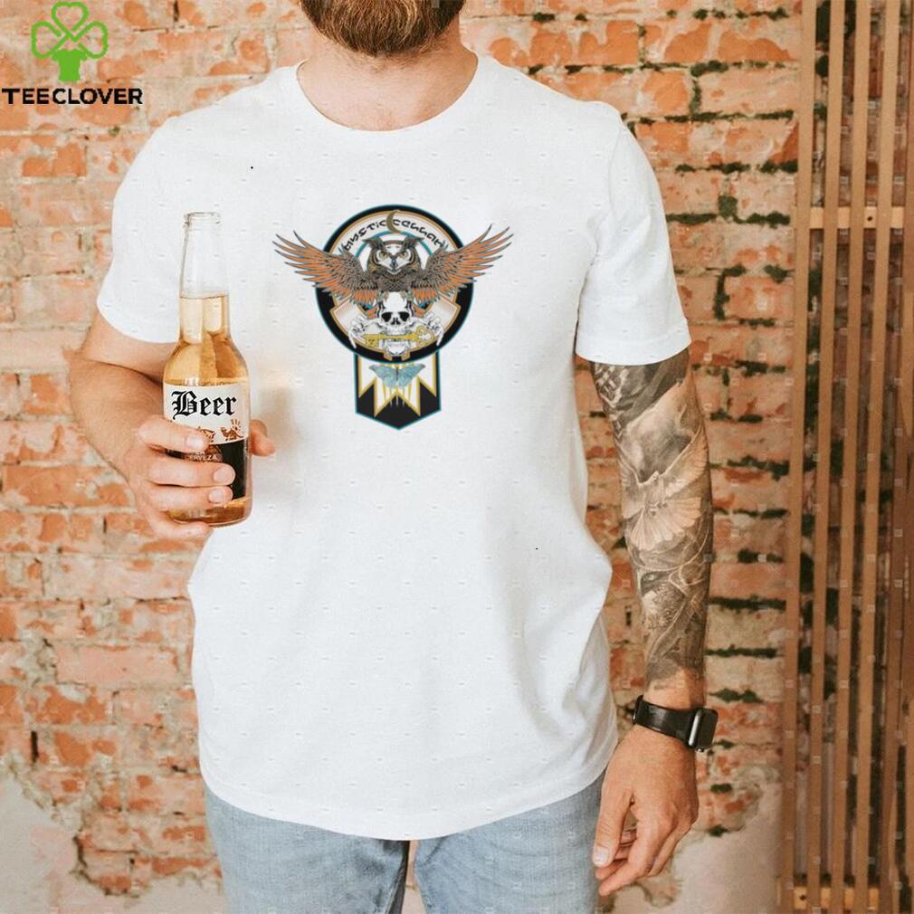 Mystic Cellar Totem Owl and skull logo shirt Mystic Cellar Totem Owl and skull logo shirt