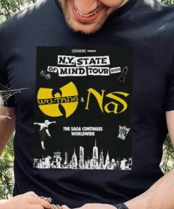 N.Y. State of Mind Tour 2023 Wu Tang and NS The Saga continues worldwide shirt