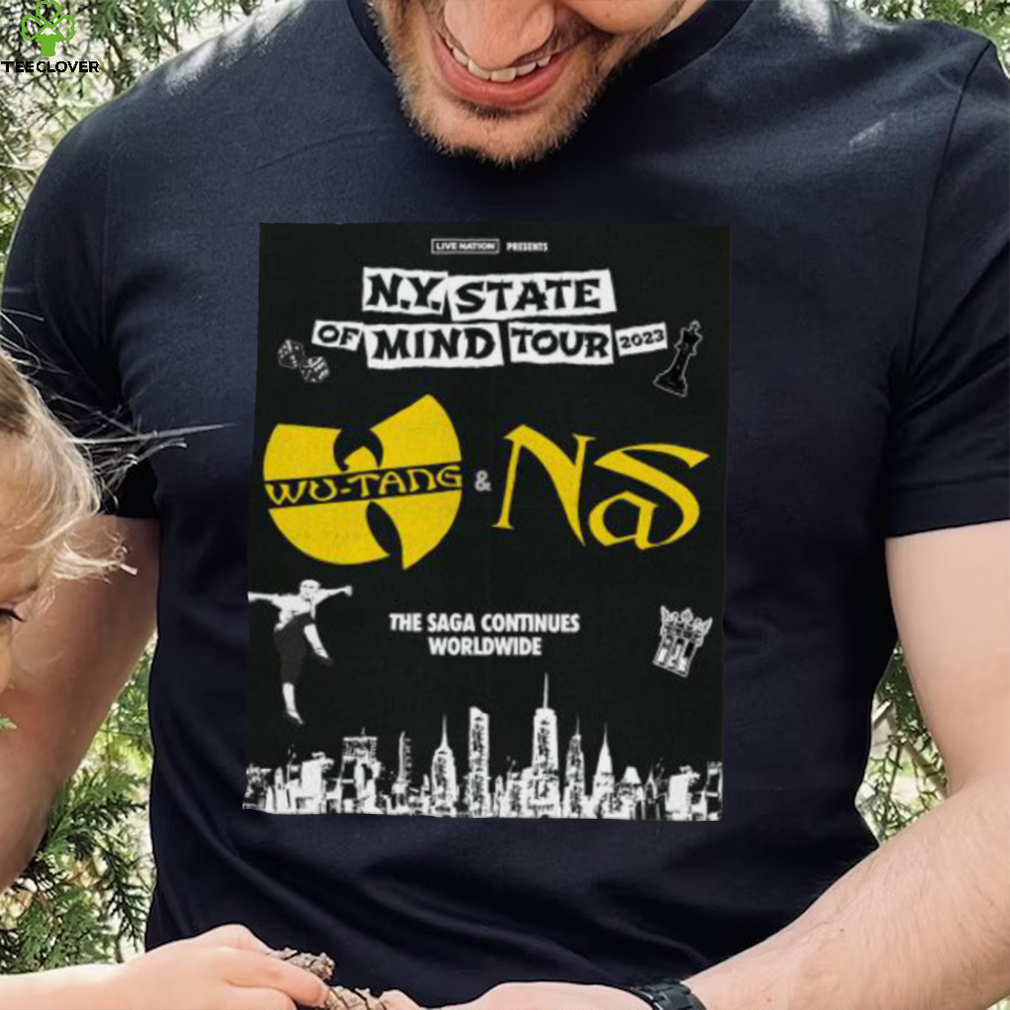 N.Y. State of Mind Tour 2023 Wu Tang and NS The Saga continues worldwide shirt