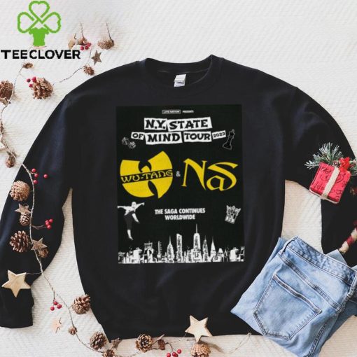 N.Y. State of Mind Tour 2023 Wu Tang and NS The Saga continues worldwide hoodie, sweater, longsleeve, shirt v-neck, t-shirt