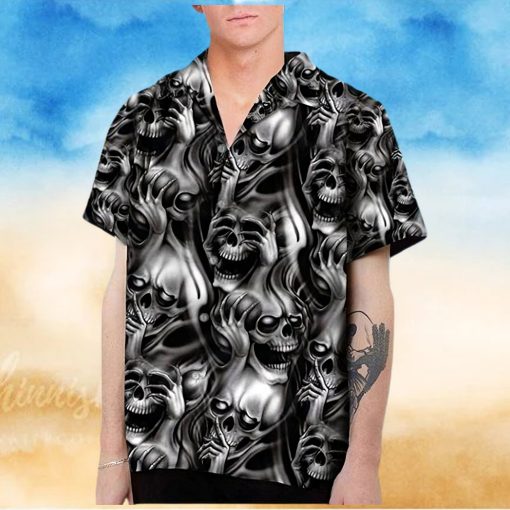 Buy Skull Hawaiian Shirt For Men Women