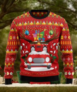 Siberian Husky Ugly Christmas Sweater