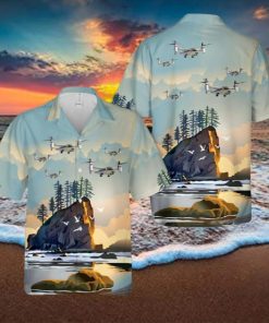 NASA Army Bell XV 15 Hawaiian Shirt