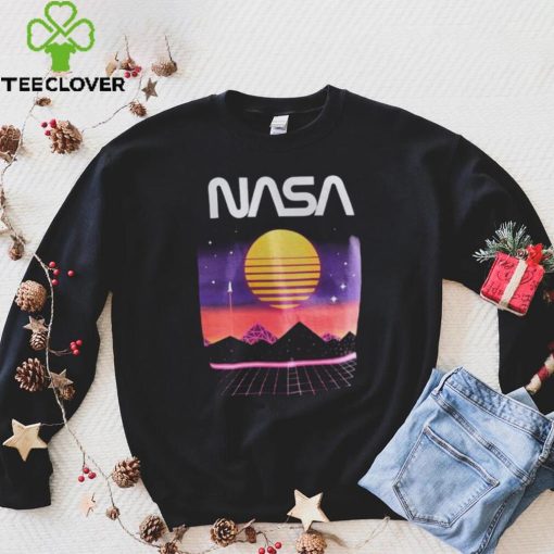 NASA Electro Landscape Vintage Nasa T Shirt