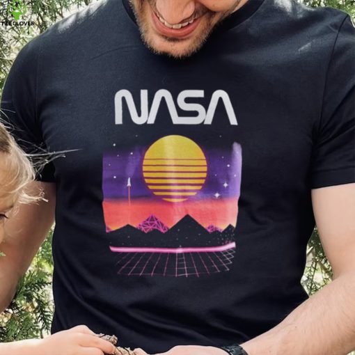 NASA Electro Landscape Vintage Nasa T Shirt